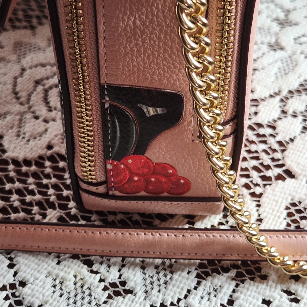 COACH X TOM WESSELMANN BOX LEATHER NWT CROSSBODY/HANDBAG PINK - Picture 6 of 13